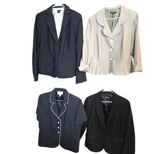Women's 14 Large Blazer Suit Separate Jacket Top Wholesale Bulk Lot of 4 L